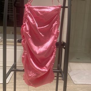 Fashion nova pink satin dress